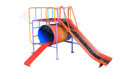 เครื่องเล่นสนาม กระดานลื่นท่อลอด
