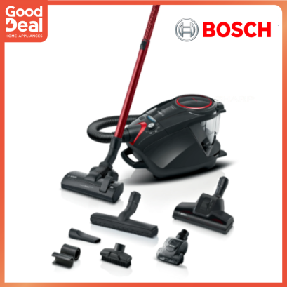 BOSCH เครื่องดูดฝุ่น ไร้ถุงเก็บฝุ่น 800 วัตต์ 3 ลิตร สีดำ รุ่น BGS7POW2