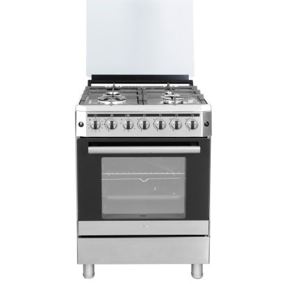 เตาแก๊สตั้งพื้นพร้อมเตาอบ TEKA รุ่น FS 66F 4G สแตนเลส ขนาด 60 ซม. 4 หัวเตา