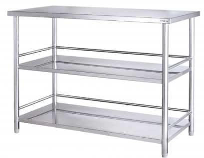 โต๊ะอเนกประสงค์ MEX รุ่น SH-1286 ขนาด 120 ซม. สีสเตนเลส