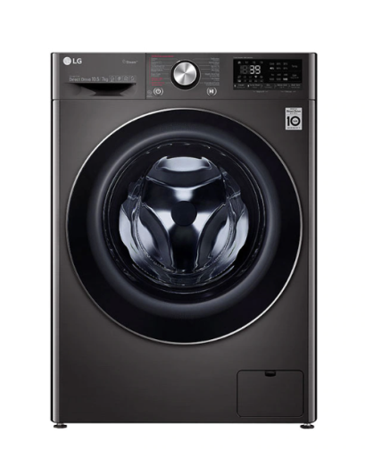 LG เครื่องซักผ้า อบผ้า ฝาหน้า ความจุซัก 10.5 กก. อบ 7 กก. รุ่น FV1450H2B ระบบ AI DD พร้อม Smart WI-FI control