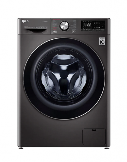 LG เครื่องซักผ้า อบผ้า ฝาหน้า ความจุซัก 10.5 กก. อบ 7 กก. รุ่น FV1450H2B ระบบ AI DD พร้อม Smart WI-FI control