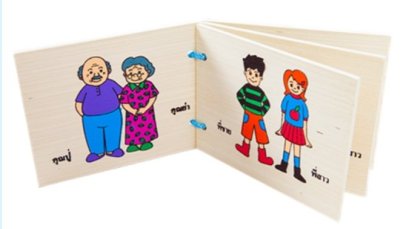 หนังสือไม้ ชุดครอบครัว