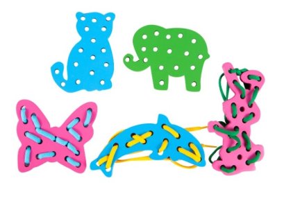 กระดานร้อยเชือก รูปสัตว์