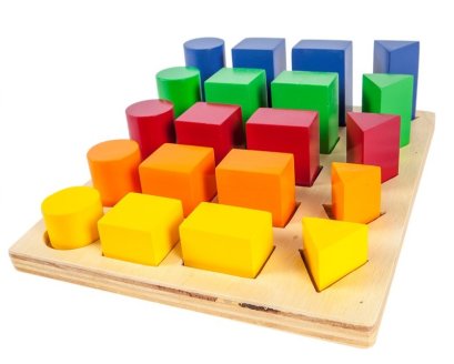 บอร์ดแท่งไม้เรขาคณิต