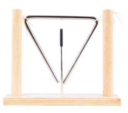 ระฆังเหล็กสามเหลี่ยม พร้อมที่แขวน