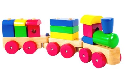 รถไฟบล็อกเรขาคณิต