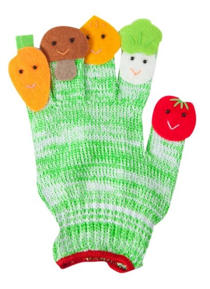 หุ่นถุงมือ ผัก