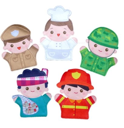 หุ่นมือ บุคคลอาชีพต่างๆ ชุด 1