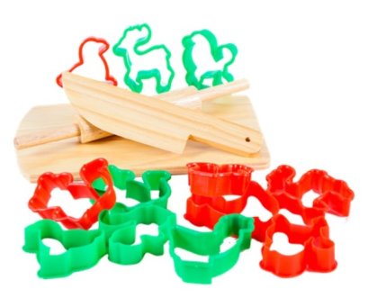 ชุดไม้นวด มี เขียง พร้อมพิมพ์ 12 ตัว