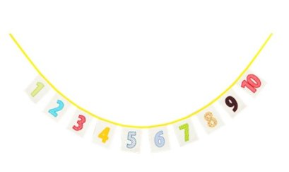 ธงราวสอนสนุก ชุด นับ 1-10