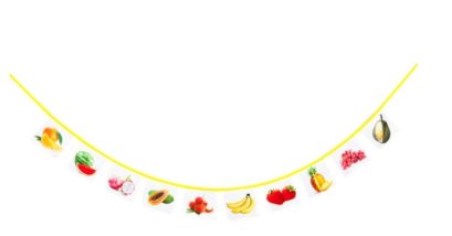 ธงราวสอนสนุก ชุด ผลไม้น่ากิน