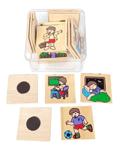 ภาพติดแม่เหล็ก ชุดกิจวัตรประจำวันบ้าน-โรงเรียน