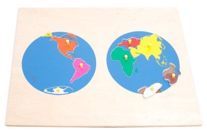 ภาพตัดต่อแผนที่โลก