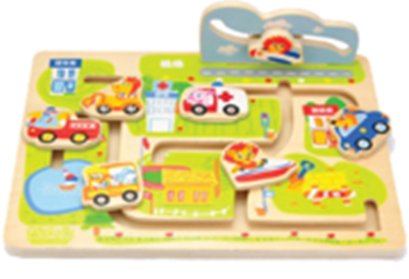 ตัวต่อเลื่อนรางเลื่อน ชุดสิงน้อยจราจร