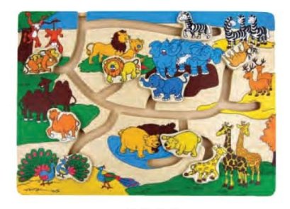 ตัวต่อเลื่อนรางเลื่อน ชุดแม่ลูกสัตว์