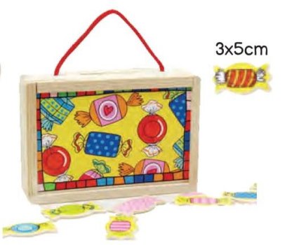 เหรียญจับคู่รูปขนม (พร้อมกล่องหยอดเหรียญ)