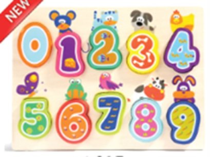 ตัวต่อผสมตัวเลข ชุดสัตว์กับอาหาร