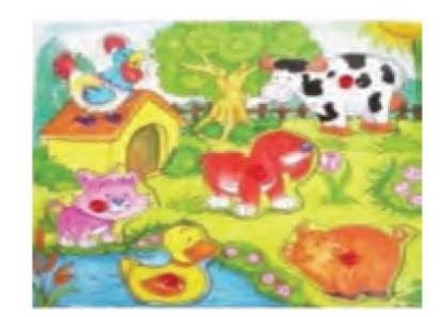 กระดานภาพหมุด สัตว์ในฟาร์ม