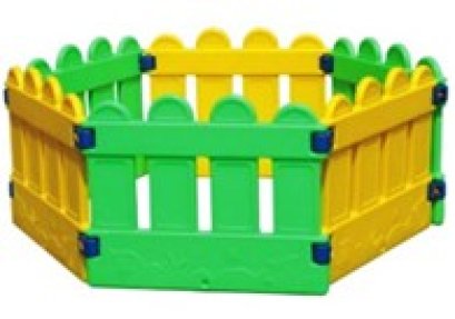 ่บ่อบอลไม้ระแนง 2 สี