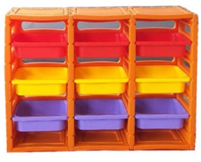 ชั้นวางของน็อคดาวน์ สามแถว