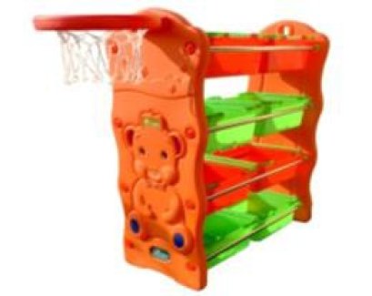 ชั้นวางของหมีน้อยพร้อมห่วงบาส