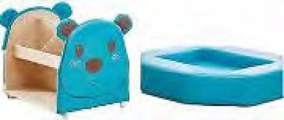 ชั้นวางหนังสือโซฟาหมี