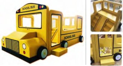 รถโรงเรียนบ่อบอลกระดานลื่น