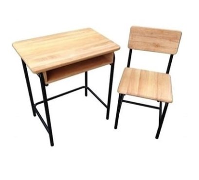 โต๊ะ-เก้าอี้นักเรียน มอก. ระดับ 4  (ประถมศึกษา) แบบขาสีดำ