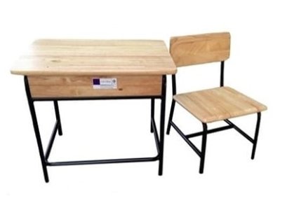 โต๊ะ-เก้าอี้นักเรียน มอก. ระดับ 2  (อนุบาล) แบบขาสีดำ