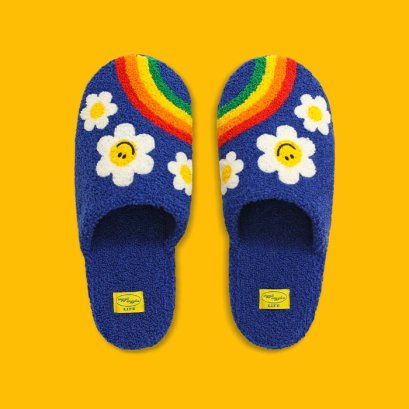 Terry Home Slippers - Rainbow