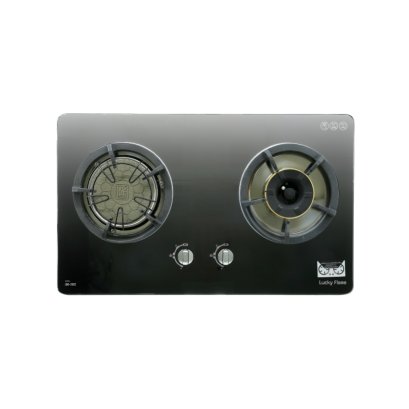 2-type tempered glass built-in-hob, infrared and brass