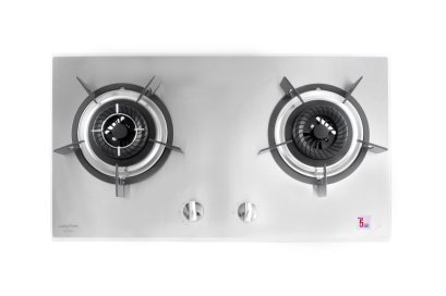 LBS-962N Stainless Built-in-hob เตาแก๊ส 2 หัว แบบฝังเคาน์เตอร์ หน้าสแตนเลส top