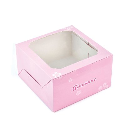 BB31 กล่องเค้ก/คัพเค้ก 4  ช่อง ลาย Sakura