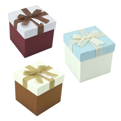 กล่องสำเร็จรูป สี่เหลี่ยมเล็ก  3 สี Best wishes