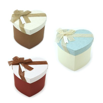 กล่องสำเร็จรูป หัวใจเล็ก  3 สี Best wishes