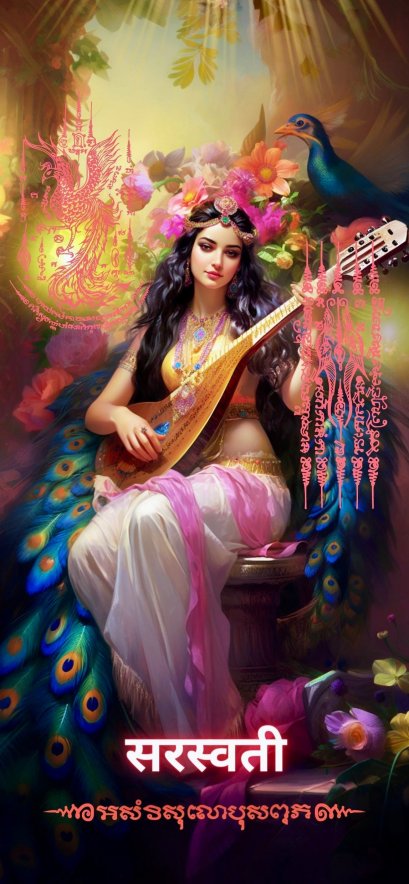 Saraswati Maa Wallpaper
