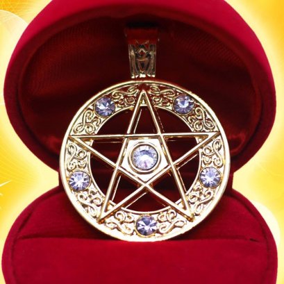 Pendant of Pentacle Coated with gold