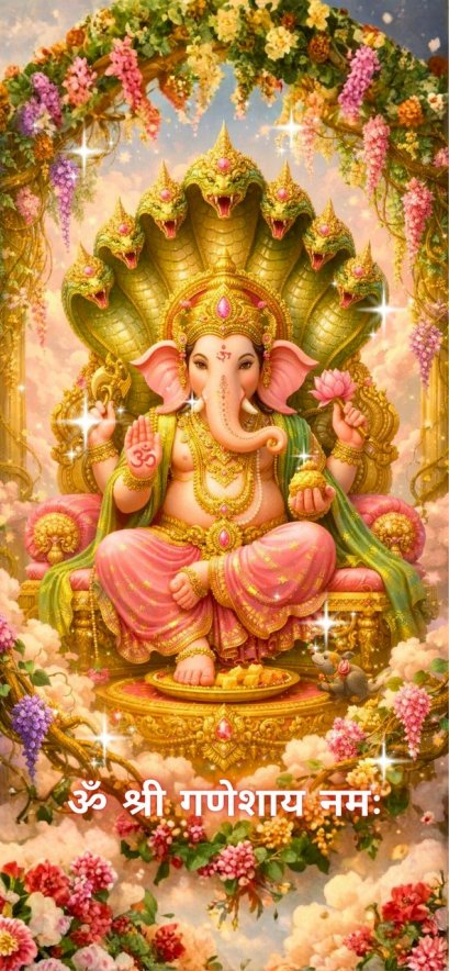 Wallpaper Sagrado: Ganesha + Phaya Sri Sattanakarat