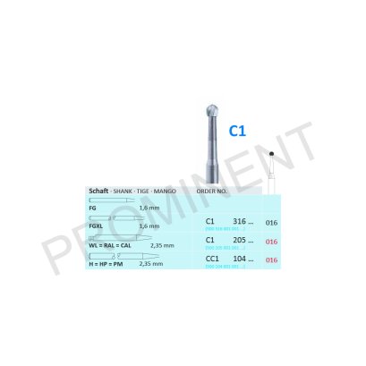 CARBIDE BURS C1 104 016 / 1PCS