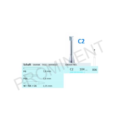 CARBIDE BURS C2 104 006 / 1PCS