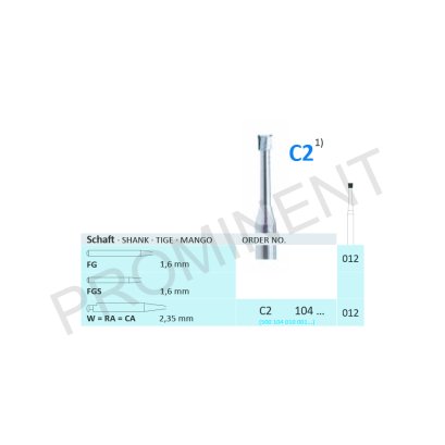CARBIDE BURS C2 104 012 / 1PCS