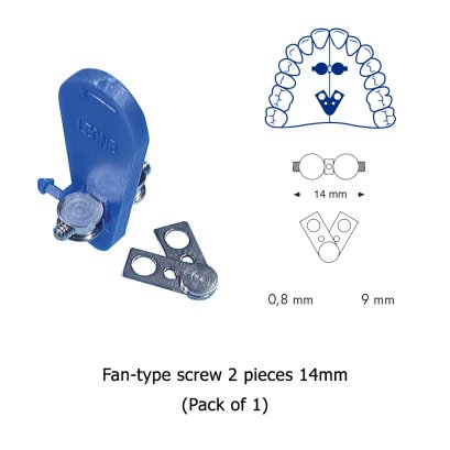 A0815-14 FAN-TYPE SCREW 2 PIECES