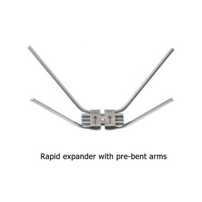 RAPID EXPANDER WITH PRE-BENT ARMS