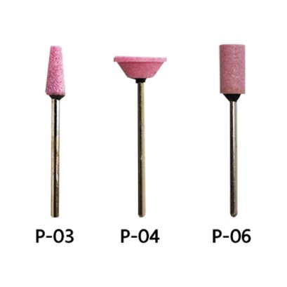 หินขัดสีชมพู 1กระปุก บรรจุ 100 ชิ้น