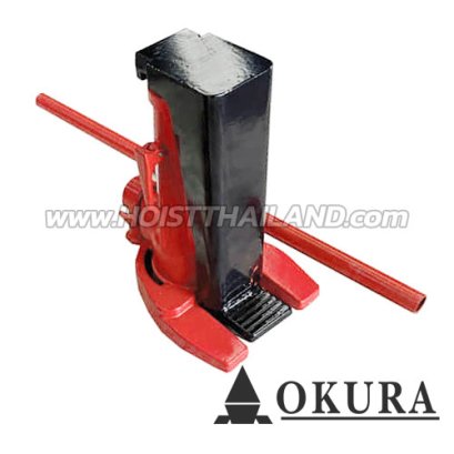 E-OK-5TJ-S แม่แรงยกข้างแบบขันเกลียวระบบก๊อกแก๊ก (ฟรีมือ) 5 ตัน OKURA