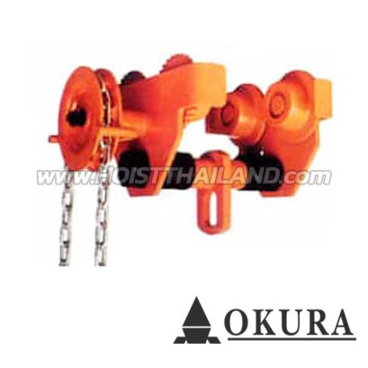 OK-GCL-3T รอกวิ่งแบบมีเกียร์ 3 ตัน OKURA GEARED TROLLEY (GCL)