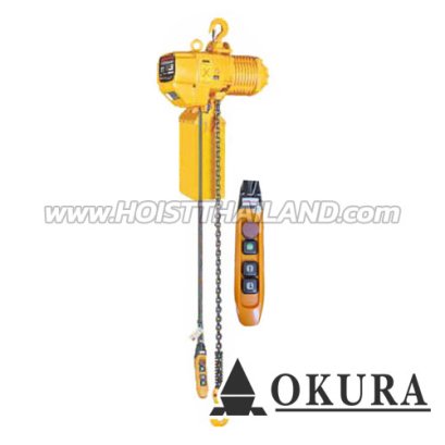OK-10A-220V รอกโซ่ไฟฟ้า 1 ตัน 220V OKURA