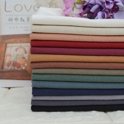 ผ้าทอ สีพื้น ขนาด 1/8 m. (25 x 70 cm.)  เลือกสีด้านในค่ะ