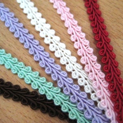 เทปผ้า ใช้สำหรับเย็บตกแต่งกระเป๋า ขนาด 0.6 cm. หลาละ